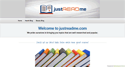 Desktop Screenshot of justreadme.com