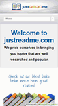 Mobile Screenshot of justreadme.com