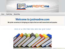 Tablet Screenshot of justreadme.com